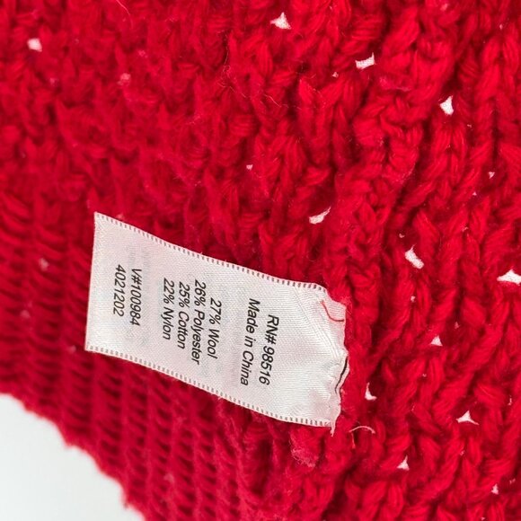 Coldwater Creek Womens Open textured Cardigan Sweater Red size 1X Wool Cotton - Picture 3 of 12